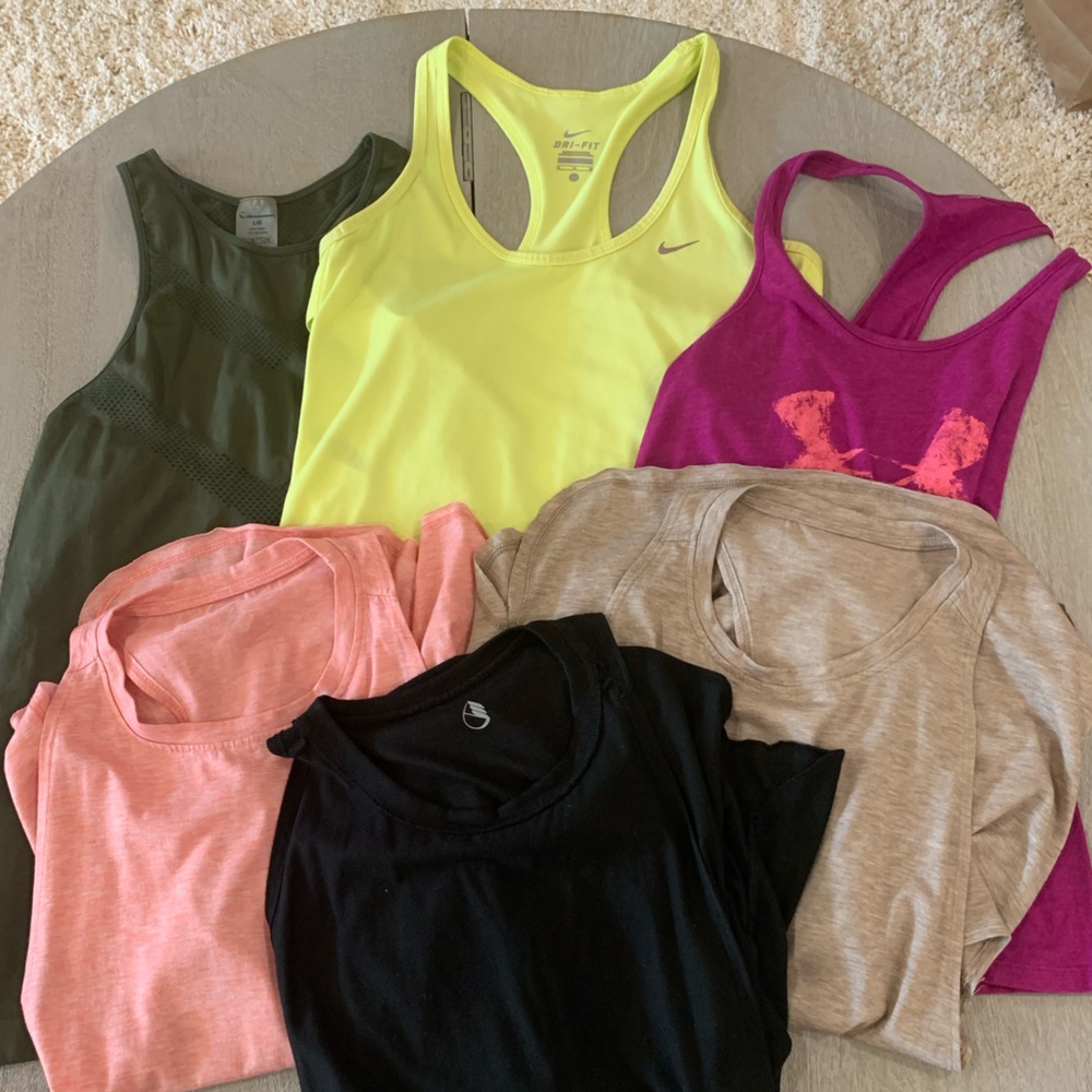 Workout tanks set of 6 Nike under armor Amazon